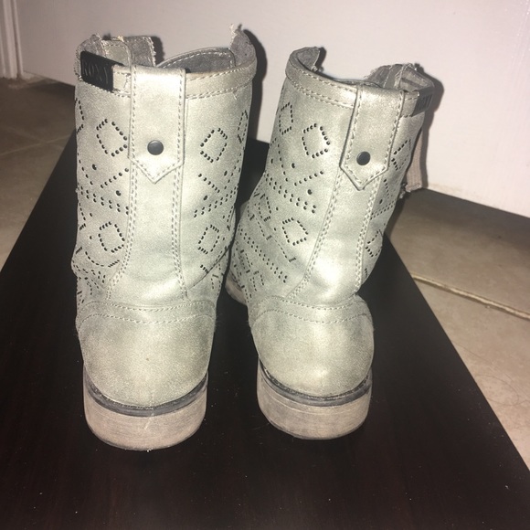 Gunmetal combat boots - Picture 3 of 7